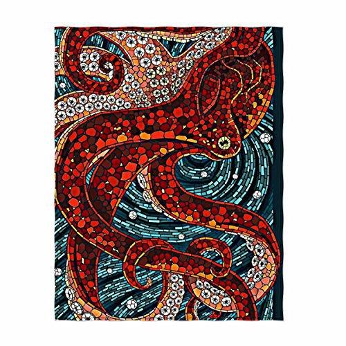 Cartoon Octopus Flannel Blanket Living Room Bedroom Decorative Blanket Lunch Break Blanket Blanket
