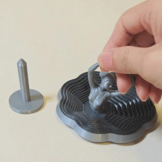 Вращающаяся балерина из 3D-печати, игрушка-антистресс, фигурка балерины, декор для стола, расширенная