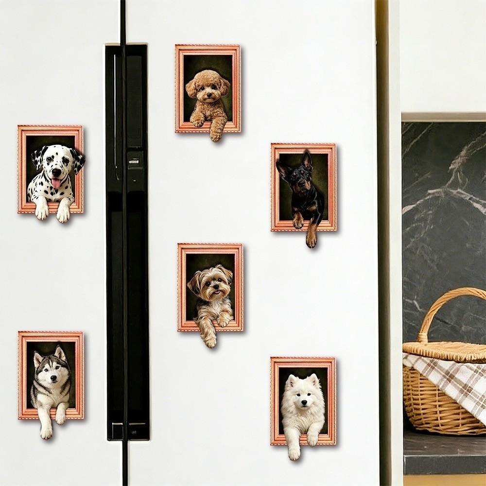3D Cartoon Animal Magnetic Photo Frame Framed Picture Style Wooden Magnet Office Board