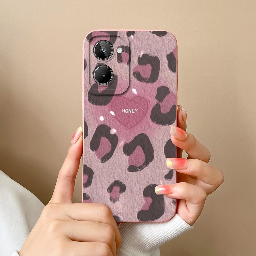 Для Oppo Realme 10 12 12X 11 11X C12 C15 C21 C21Y C31 Чехол для телефона Модный изящный узор с цветами Высококачественный противоскользящий чехол Для Oppo Силиконовый чехол