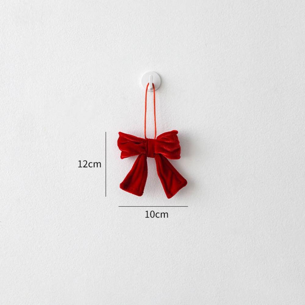 New Red Bowknot Pendant deformable Flannelette Hanging Xmas Ornament Large DIY Christmas Tree Decorations Merry Christmas