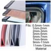 1Meters New Rubber U Channel Edging Trim Seal 0.5~13mm Edge Protection From Metal House