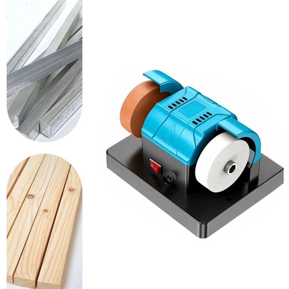 Motor-Driven Mini Bench Grinder Dual Wheel Electric Polishing Machine Electric Sharpener Garage