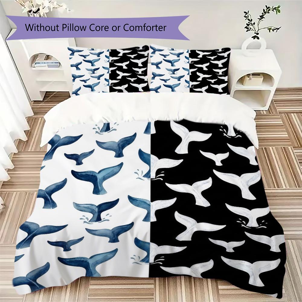 Repeat Turtle Pattern Bedding uilt Set uilt Cover Pillowcase Home Decoration Birthday Gift (1 * duvet cover + 2 * pillowcase without core)
