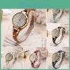 Watches Round Casual Women Dial Rivet Pu Leather Strap Wristwatch Ladies Analog Quartz Watch Gift