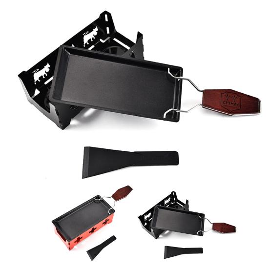 1 Набор Мини-раклетница с антипригарным покрытием Складная ручка Металлический Барбекю Домашний Сыр Раклетница Гриль-пластина Инструмент для гриля