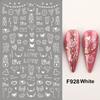 Nail Art Stickers, Romantic Valentine'S Day Love Cartoon Panda Love Adhesive Nail Stickers