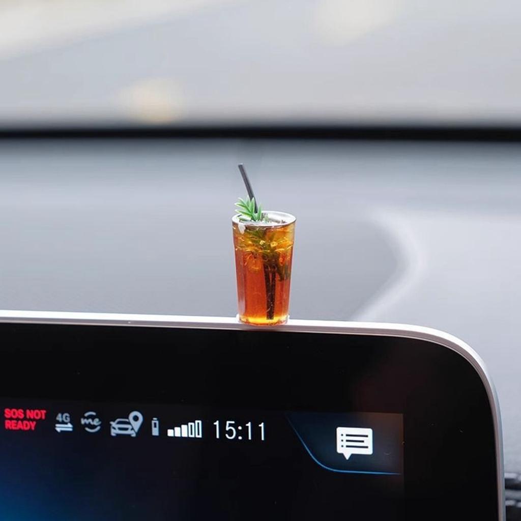 Sleeping Posture Corgi Car Ornaments, Creative Interior Center Console Decorations, Realistic And Cute Resin Puppy Car.