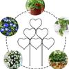 Heart Shape Plant Supports Iron 14.6inch Trellis for Climbing Plants Outdoor Universal Vine Ivy Holder for Houseplants Flowers