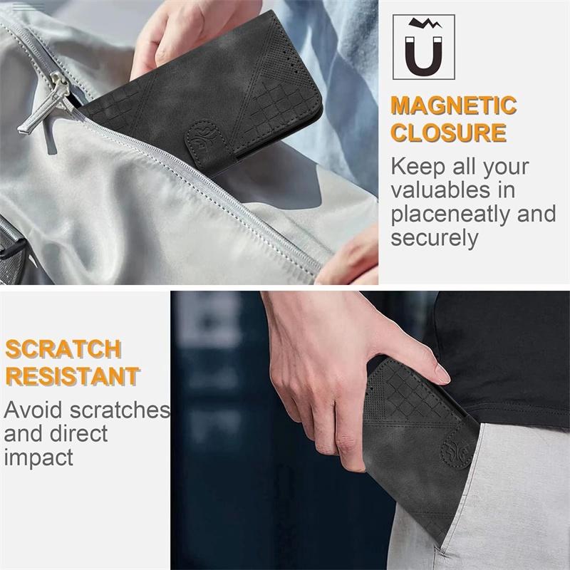 Кожаный чехол-кошелек для Samsung Galaxy S22 S23 FE Pro Ultra 5G Flip Case Stand Protective Cover