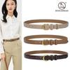 Autumn And Winter New Belt Women'S Leather Simple And Fashionable Versatile Thin Belt Women'S D-Shaped Needle Buckle Belt Decoration
