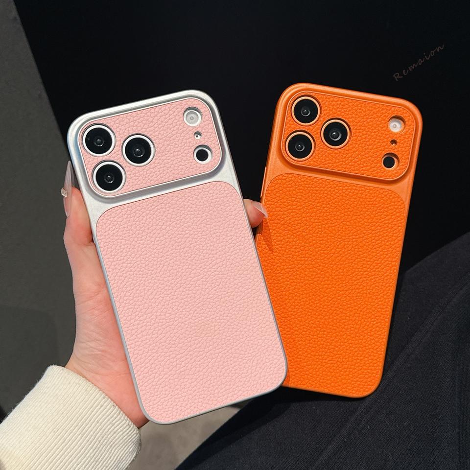 Lychee Retro Leather Phone Case For iPhone 11 12 13 14 15 16 17 Pro Max Air 15 16 14 Plus Shockproof Hard Protector Cover