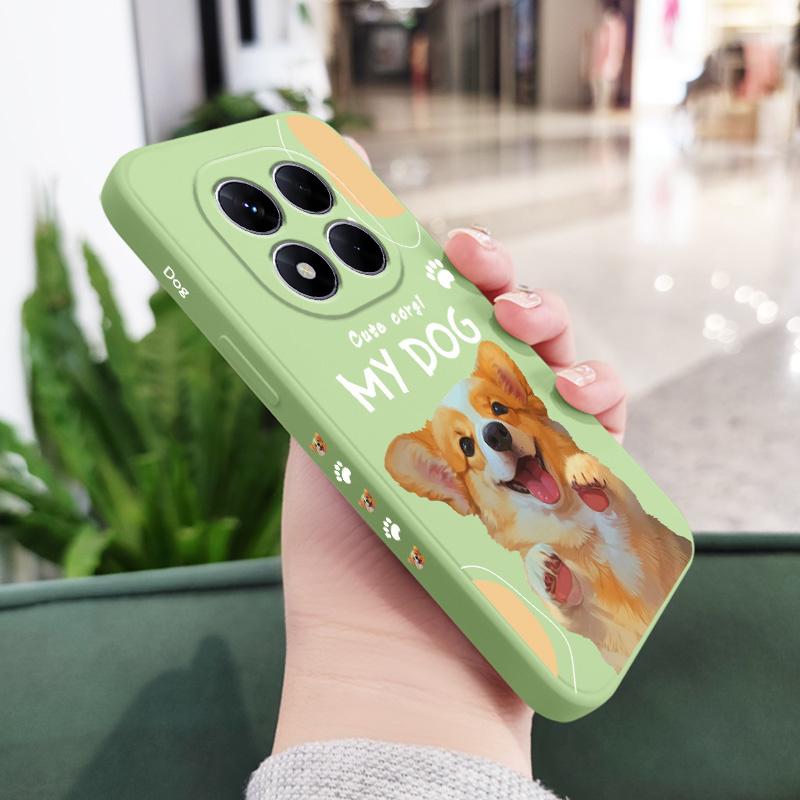 Lovely Corgi Phone Case For Xiaomi Poco F7 X7 X6 F6 M6 M5 M5S F5 X5 F4 X4 M4 F3 M3 X3 Pro 4G 5G GT Silicone Cover
