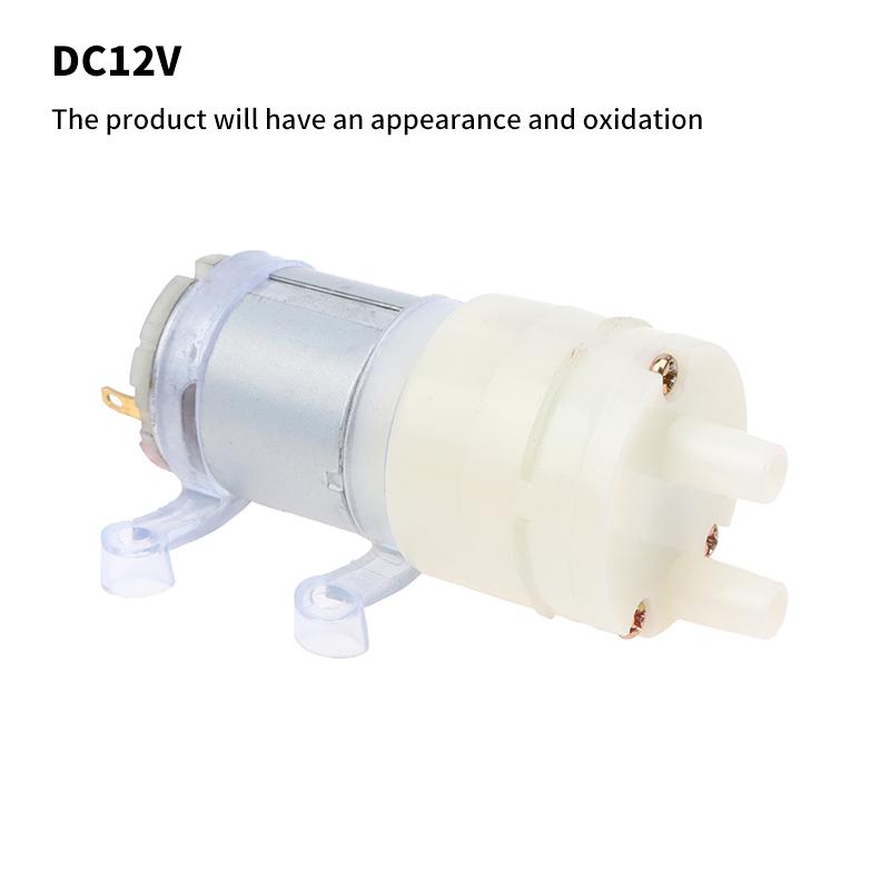 365 Motor Dc 12V Self Priming Pump Silent Electric Diaphragm Pump Large Flow 1.45L/Min Abs Food Grade Micro Water Pump