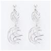 [F6240] - Серебряные серьги «Choréographie» (родиевое покрытие) - 45x15 мм
