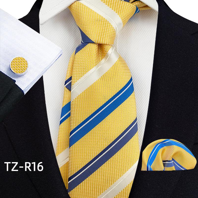 Комплект из трех предметов для мужчин с манжетами на завязке и карманом с узором «Пейсли»