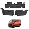 TELLIKA Atrai Engine Compartment Deck and Hijet Cargo Seat Cover Set with and PVC Leather Floor Car and Interior Parts for Toyota Atrai S700 Series