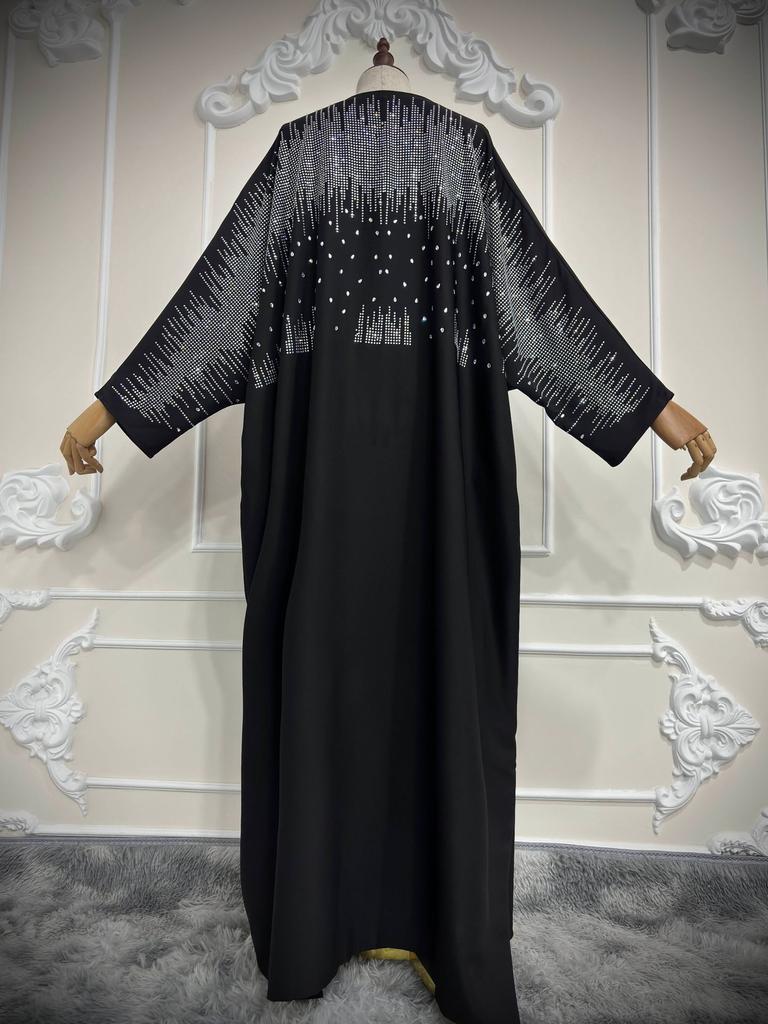 LN212 modest2026 Горячая Распродажа Новая Мусульманская Женская Одежда Горячий Бриллиантовый Кардиган Халат Ближневосточная Мода Бурка