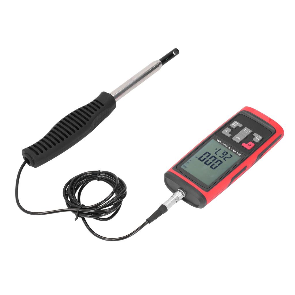Digital Anemometer High Accuracy HD Handheld Telescopic Multifunctional Wind Speed Meter with Temp H