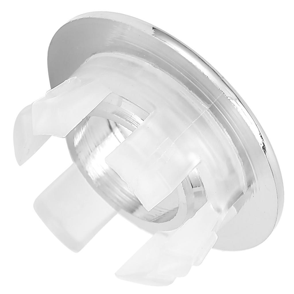 Крышка перелива для раковины в ванной, кухонной раковины, декоративная, запасное отверстие для ванной, серебристая