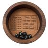 Проявите терпение Фаркл Классическая игра в кости с деревянным лотком для костей Интерактивные игрушки для родителей и детей Стратегическая игра Веселая настольная игра