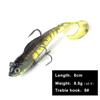 FishKing1/21pcs Lead Jig Soft Lure For Pike Muskie Bass Minnow Lure Length 8CM 10CM Weight 8.5G 21.5G