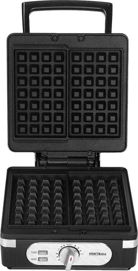 Gofrownica 2000W 3-Stopniowa Regulacja | Kraft&Dele