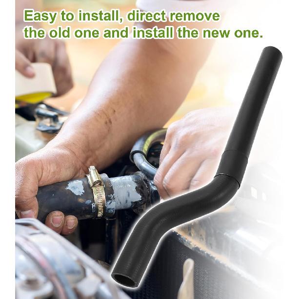 No.1657174191 Radiator Coolant Hose for Toyota Camry 1992-2001 Good Sealing Black Upper Heater Hose Rubber 1 Pc