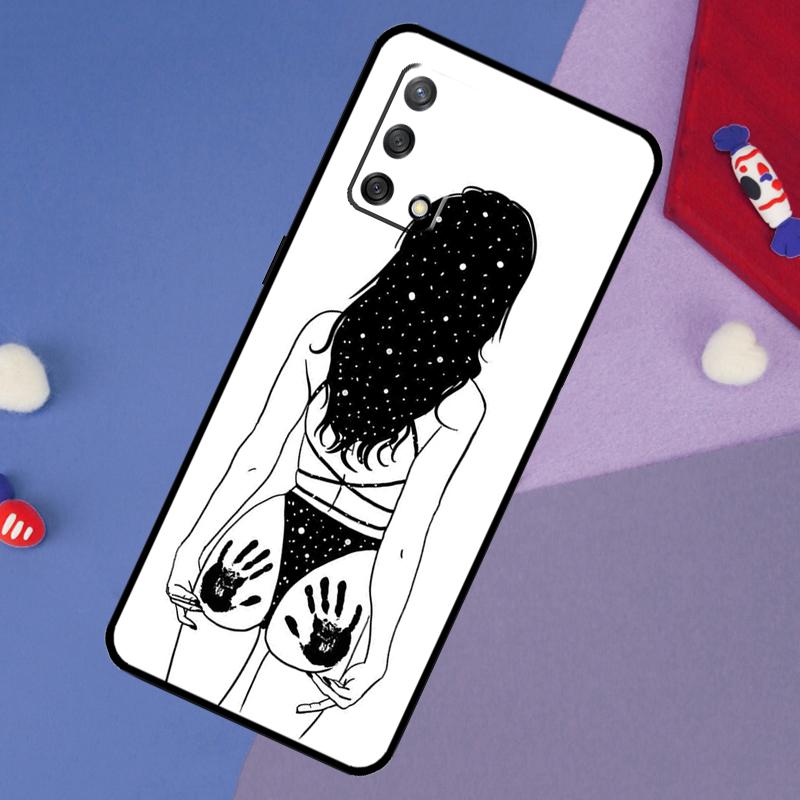 Sexy Nude Women Art Case For OPPO A96 A76 A16 A18 A58 A78 A98 A17 A77 A54 A57 S A74 A5 A9 A53 A52 A72 A15 A93
