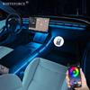 Для Tesla Model Y Juniper Model3 Highland Потоковая подсветка салона Панель приборов Потоковый свет USB-лента с подсветкой салона Модуль датчика корпуса лампы