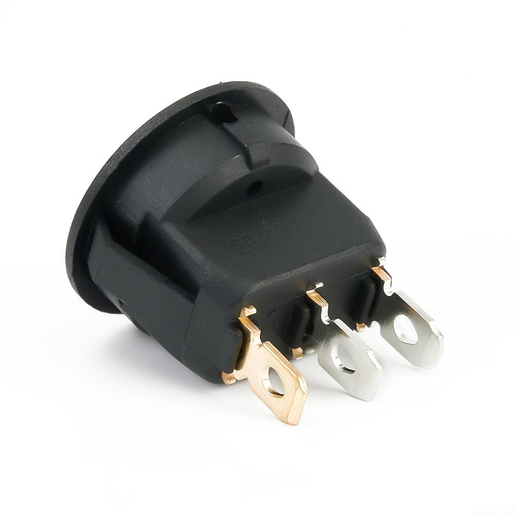 Черный Красный DC 12V 20A Переключатель Круглый 12V Красный Светодиод 23 мм
