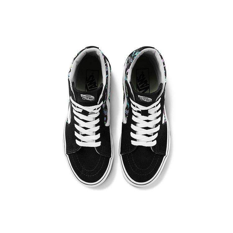 Vans Sk8 Non-Slip Shock Absorption High-Top Skate Shoes Unisex Skate Shoes Black Multicolor VN0A32QG3VD