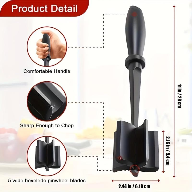 Premium Meat Chopper Heat Resistant Easy-to-Use Meat Masher Grinder for Ground Meat Hamburger Smashing Tasks Kitchen Utensil