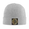 Bitcoin BTC Криптовалюта Теплая вязаная шапка Зимняя вязаная шапка-бини Шапка-бини Шапки в стиле хип-хоп для унисекс