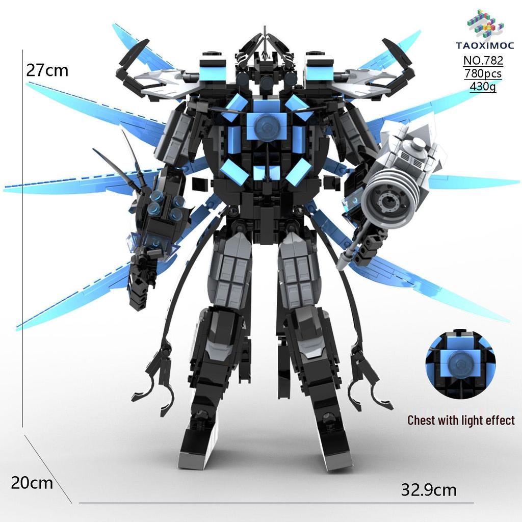 Трансграничный Титан Клокмен против. Туалетмен Телевизор Динамик Конструктор Минифигурки