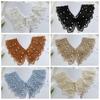Pearl Decoration Shirt Collar Dress Decorative Shoulder Shawl Exquisite Lace Fake Collar  Sewing EMA