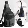 Men's Multifunctional Chest Bag, Multiple Pockets, Suitable for Sports, Commuting, Business, Daily Life, Etc