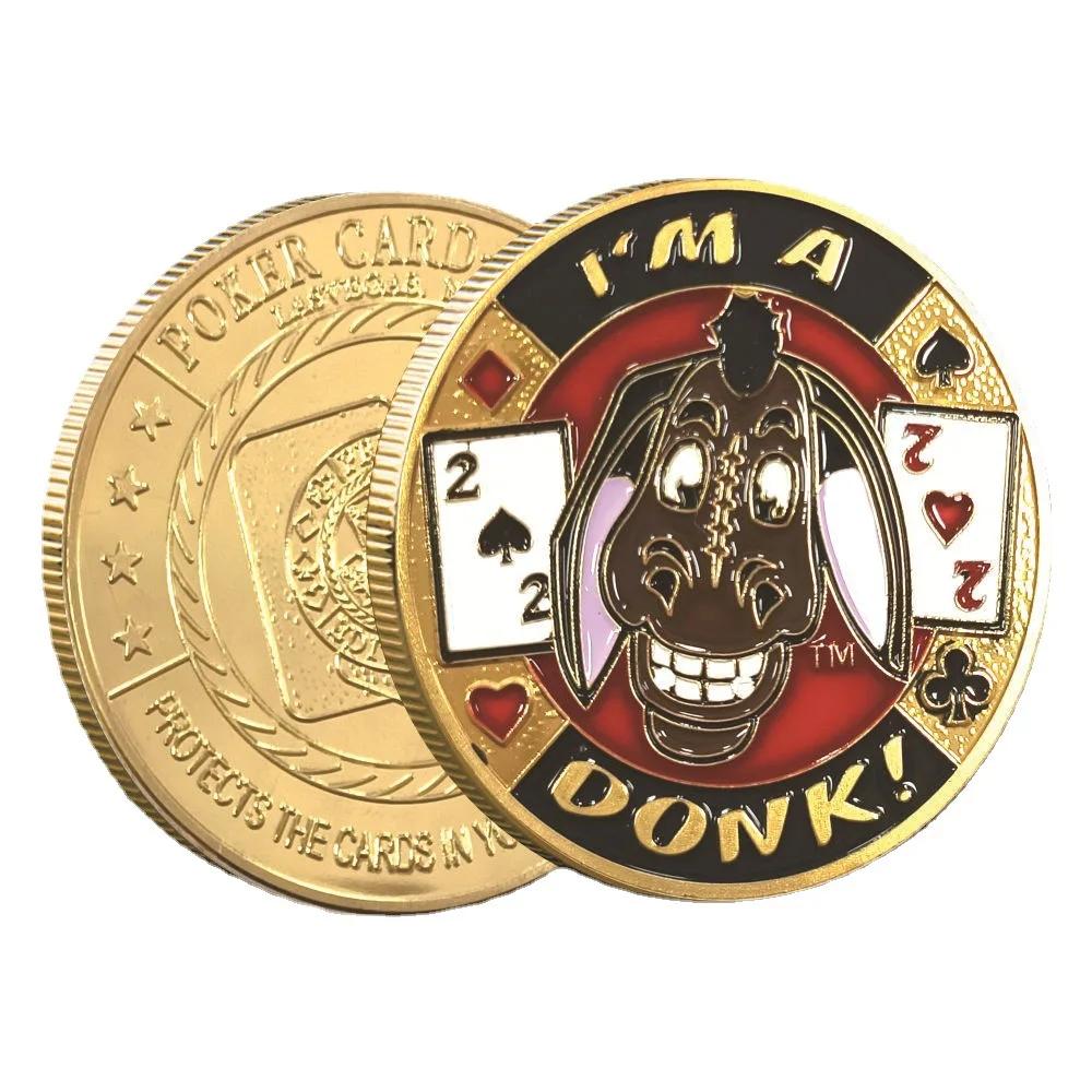 Добро пожаловать в Неваду Лас-Вегас Покерная фишка Angel Casino Challenge Золотая монета Счастливый сувенир Персонализированный жетон Коллекция монет Подарок