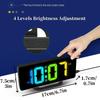 RGB Digital Alarm Clock with RGB Mood Light 2 Alarm Night Mode Unlimited Snooze Table Clock 12/24H Output USB Type-C Charging LED Clock