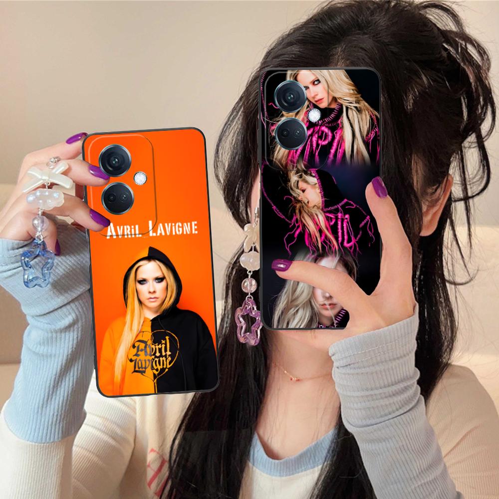 Матовый чехол из ТПУ Avril Lavigne для мобильного телефона OPPO Reno 14 13 12 11 10 9 8 7 6 5 F T Pro 5G, цветная печать