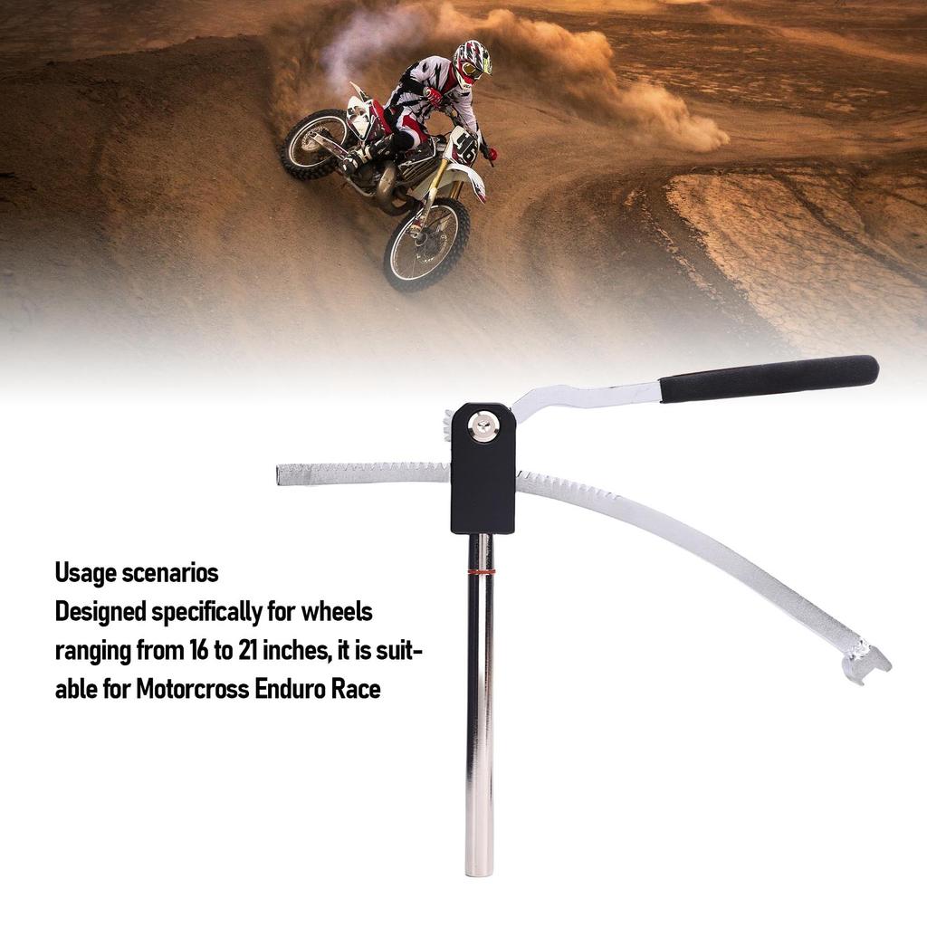 Dirt Bike Tire Changing Tool Kit Dirt Bike Tire Mounting Tool Sturdy Steel Detachable Push Rod Efficient for Motorcross Enduro