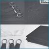 Sunshade terrace balcony protective shade sail gray canopy with handles 4x6 m
