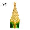 Safe LED Tree for Children Mini Light Up Faux Crystal Christmas Figurine, Lighted Xmas Battery Operated Table Centerpiece with Gift Box Base