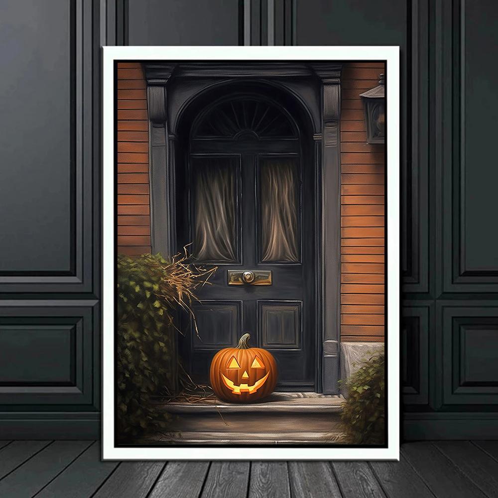 Dark Academy Art Wall Poster Victoria Crow Witch Ghost Halloween Background Decoration Gothic Image Printing Canvas Painting