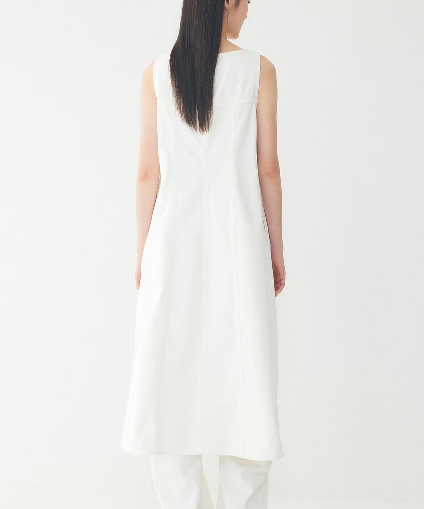STUDIO TOMBOY Denim Slim Sleeveless Dress_White 9106241203