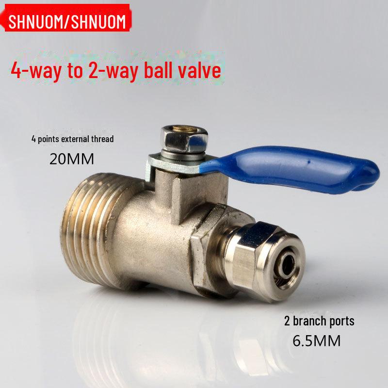 Трехходовой клапан для очистителя воды: Переходник для труб на 2/4 точки, 424 интегрированный, 434 шаровой кран с разъемным соединением