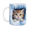 Adorable 3D Cat Pattern Ceramic Mug Cute Kitten Coffee Mug Smooth Tea Milk Cup Funny Christmas Birthday Gift For Cat Lovers