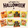 100PCS 10*10cm+3cm Halloween Candy Bags Snack Packaging Pouch  Party Supplies