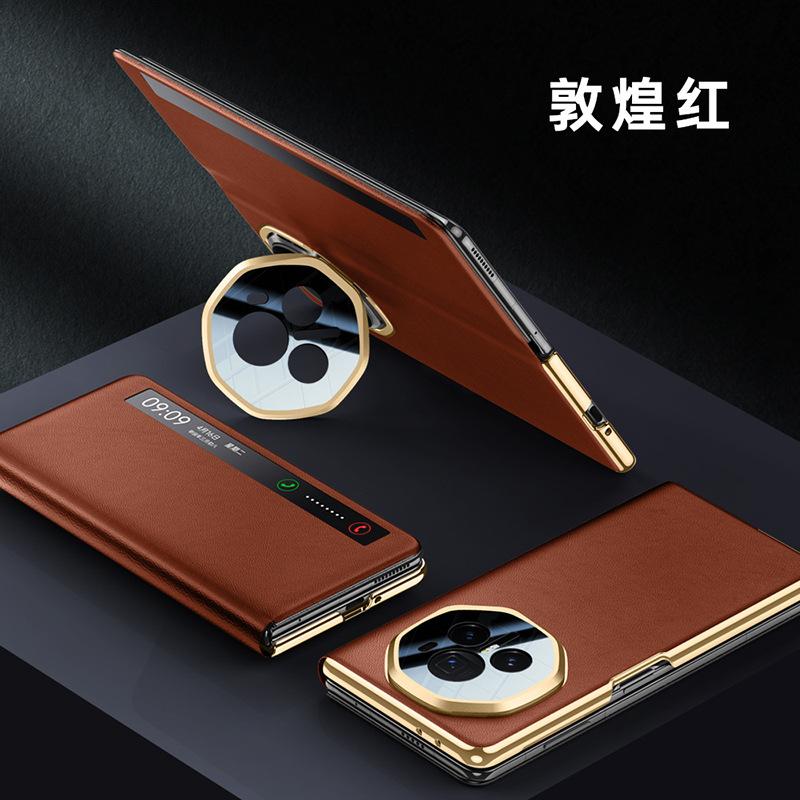 Применимо к чехлу-книжке для мобильного телефона Honor MagicV3 honorv3 новый кронштейн защита камеры кожаный чехол для деловых мужчин все включено