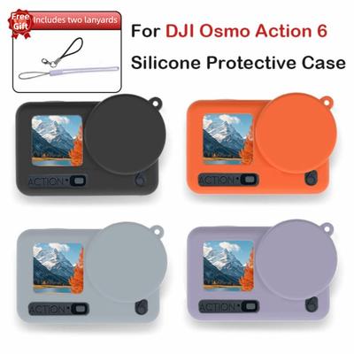 1 Set Full Protection Soft Cover Silicone Camera Body Shell for DJI Osmo Action 6 Accessories